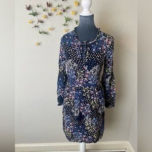 Just Fab Women Black Floral Dress S